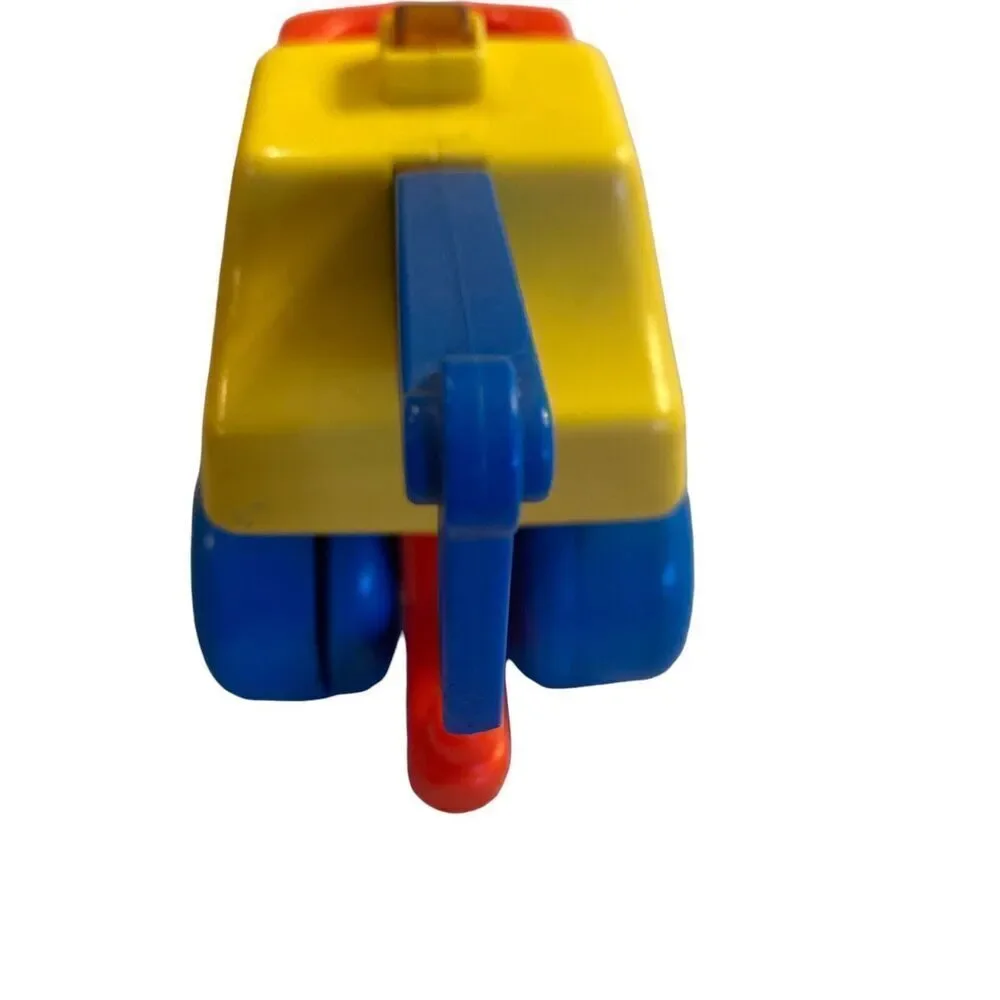 Vintage Little Tikes Tow Truck Vehicle yellow blue red plastic
